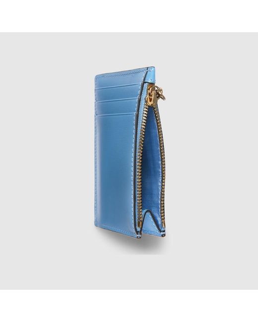 Gucci Blue Luce Card Case Wallet