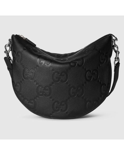 Gucci Black B Medium Shoulder Bag, Leather for men