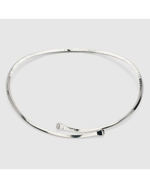 Gucci Metallic Chiodo Flexible Choker Necklace