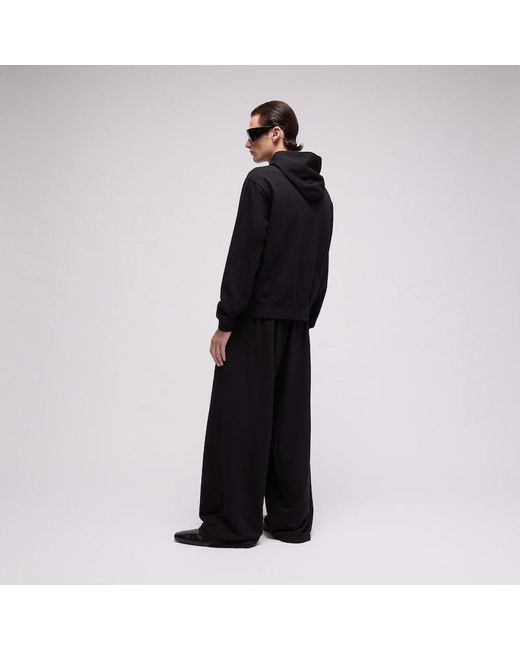Gucci Black Cotton Hooded Sweatshirt With Muted Web for men