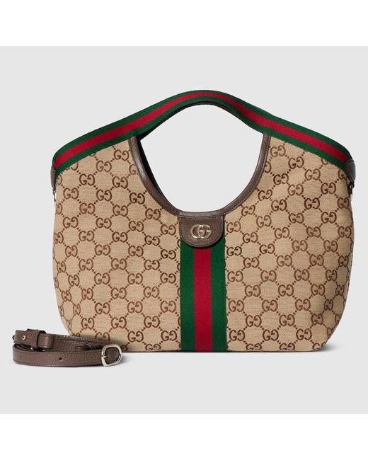 Gucci Brown Giglio Small Tote Bag