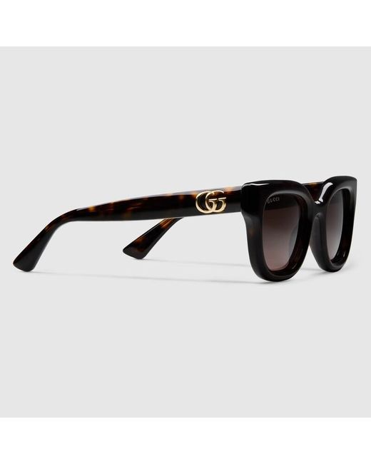 Gucci Brown Round Frame Sunglasses