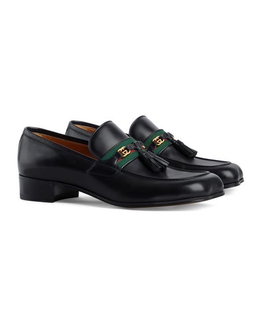 Gucci Loafer With Tassels in Black for Men | Lyst