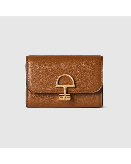 Tarjetero Softbit Gucci de color Brown
