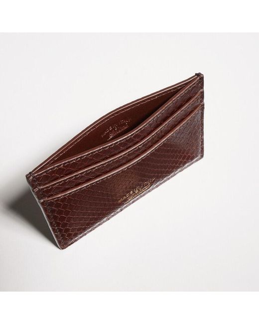 Porte-Cartes Lira En Python Gucci pour homme en coloris Red