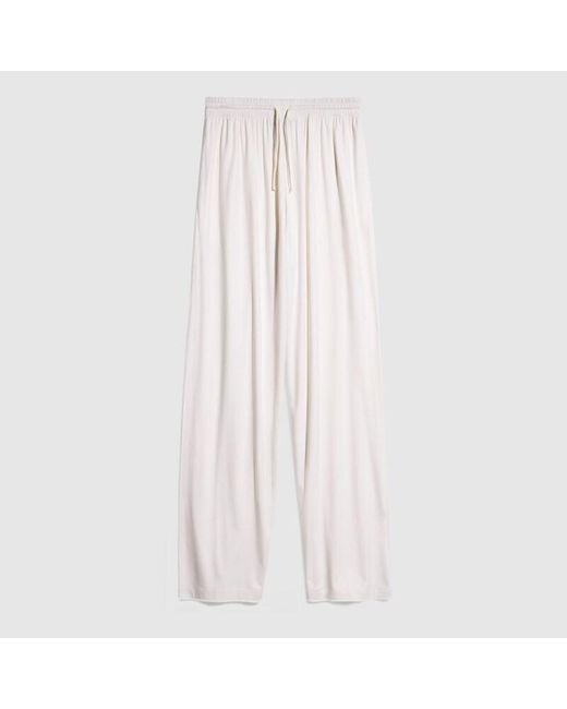 Gucci White Soft Rayon Jersey Sportswear Pants for men