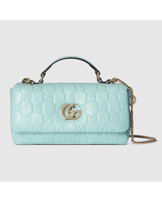 Borsa A Mano Gg Milano Misura Piccola di Gucci in Blue