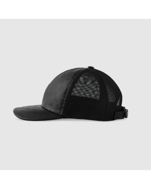 Gucci Black GG Crystal Baseball Hat for men