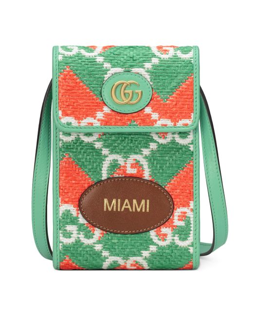 Gucci Orange 'miami' GG Top Handle Mini Bag