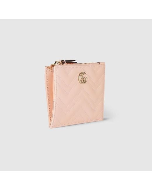 Portachiavi Gg Marmont di Gucci in Natural
