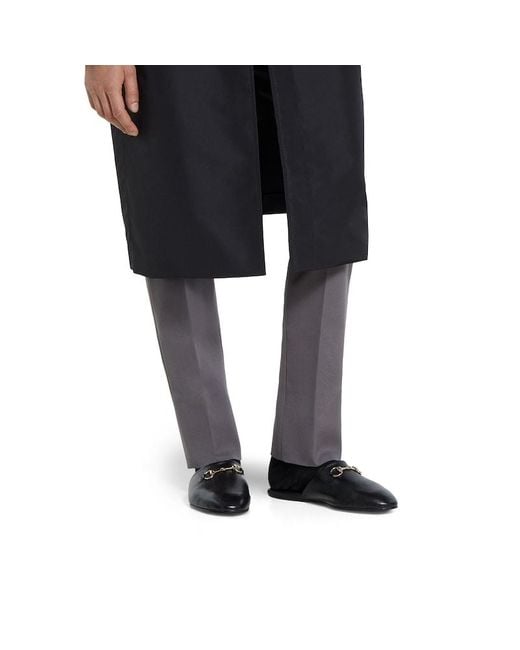 Sabot Uomo Con Morsetto, Taglia di Gucci in Black