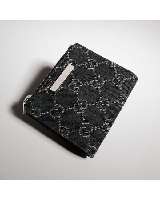 Gucci Black Small Wallet With Plaque
