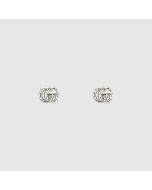 Gucci Metallic GG Marmont Earrings