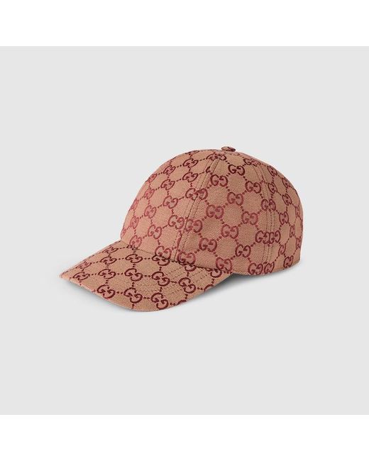 Gucci Pink Gg Canvas Baseball Hat, Gg Canvas for men