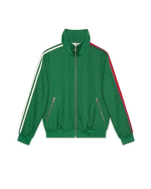 Gucci Green Adidas X GG Trefoil Jacquard Jacket for men