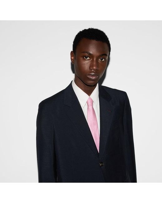 Gucci Pink Allover Silk Tie for men