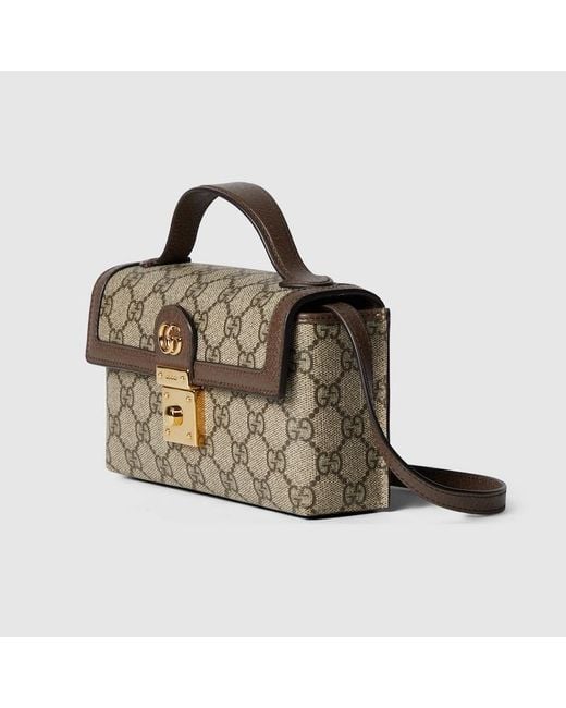 Mini Borsa A Mano Ophidia di Gucci in Metallic