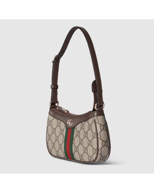 Gucci Gray "Ophidia" Shoulder Bag Mini