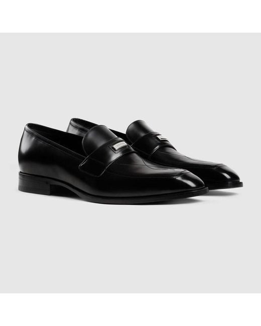 Mocassin Avec Surpiqûre Pour Homme, Taille Gucci pour homme en coloris Black