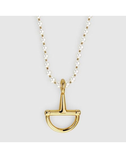 Collier Avec Étrier Gucci en coloris Metallic