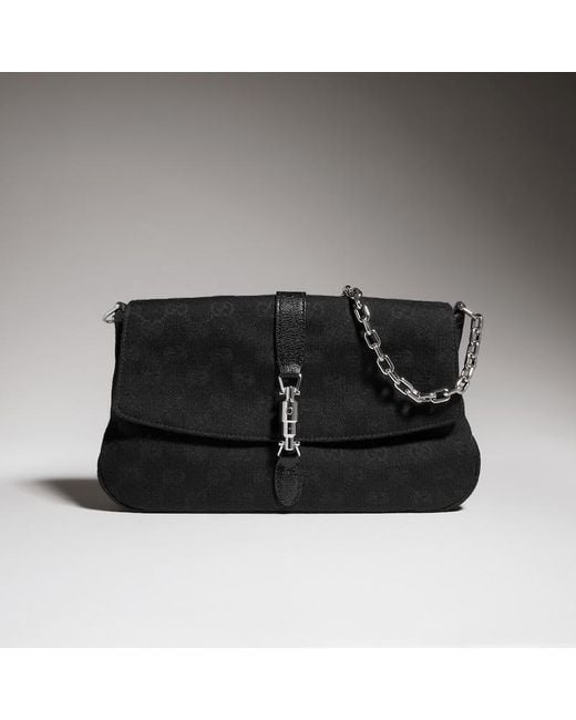 Gucci Black Aperitivo Medium Shoulder Bag, Gg Canvas