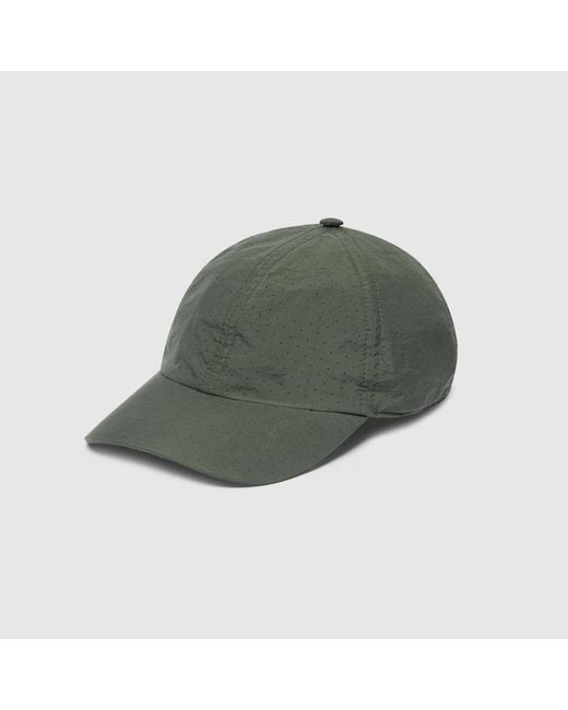 Gucci Green Cotton Baseball Hat With Print for men