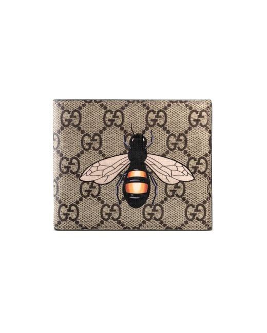 Gucci GG And Bee-print Mesh in Beige for Men - Save 19% - Lyst