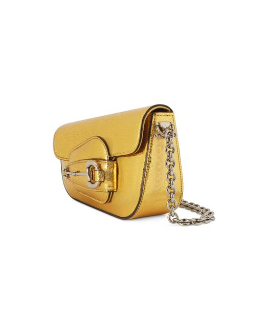 Gucci Yellow Horsebit 1955 Mini Shoulder Bag