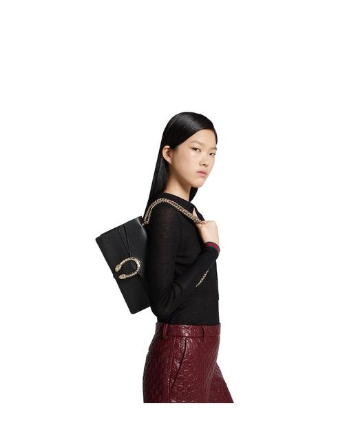 Gucci Black Dionysus Medium Shoulder Bag