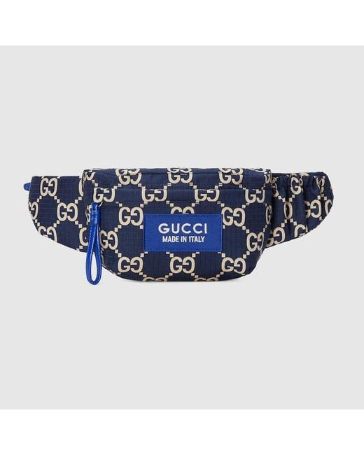 Gucci Große Gürteltasche Aus GG Polyester in Blue für Herren