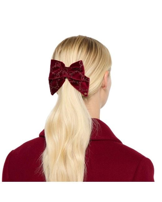 Fermaglio Per Capelli di Gucci in Red