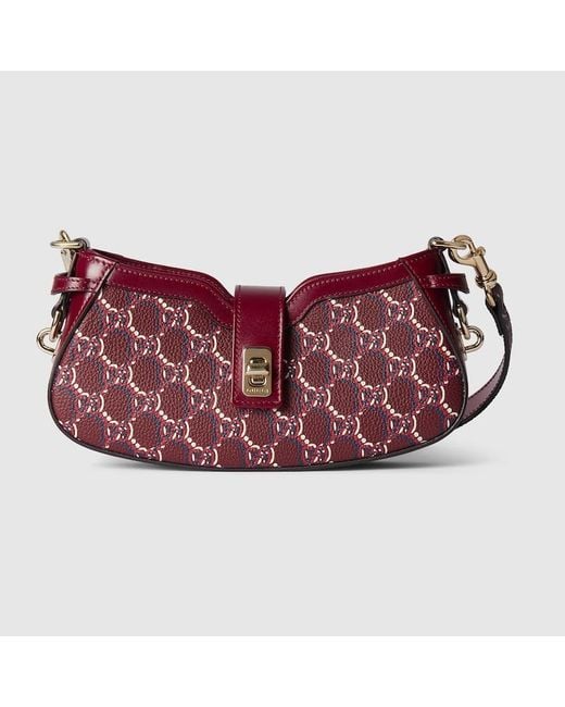 GUCCI MOON SIDE MINI SHOULDER BAG RED【海外限定商品】 Gucci Moon Side Mini Shoulder Bag in Red | Lyst