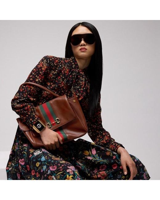 Gucci Red Paparazzo Medium Top Handle Bag
