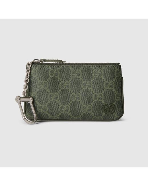 メンズ Gucci Ggパターン キーポーチ, グリーン, オリジナルGg Green