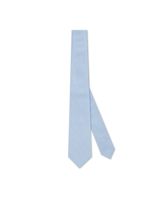 Gucci Blue Allover Silk Tie for men