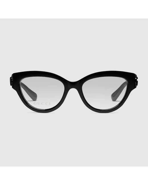 Gucci Black Cat Eye Optical Frame