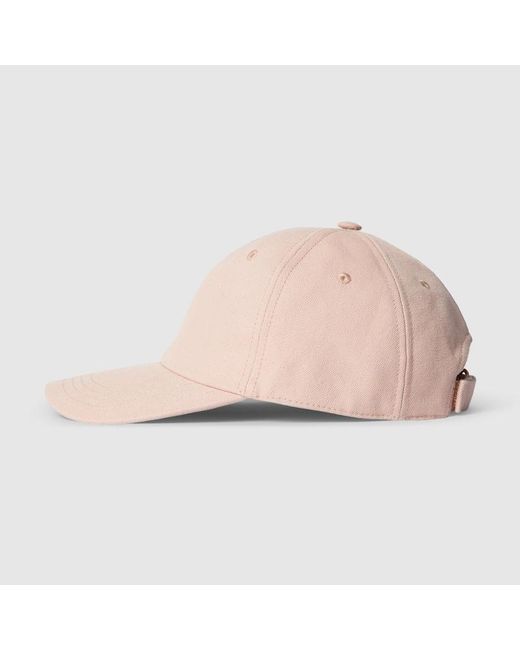 Gucci Pink Canvas Baseball Hat