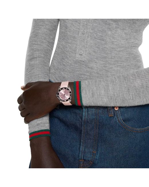 Gucci Pink Dive Watch, 36Mm