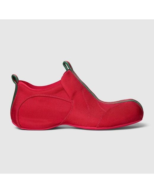 Gucci Red Drip Sneaker, Fabric