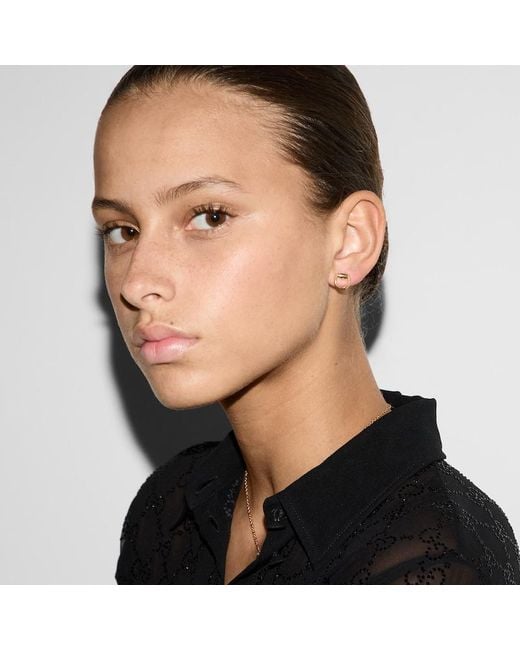 Gucci Metallic Horsebit 18K Stud Earrings