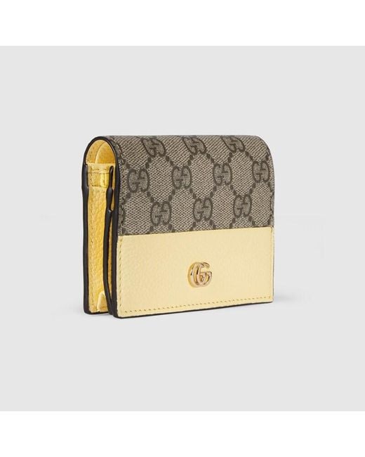 Gucci Metallic Bi-Colour Gg Marmont Small Wallet