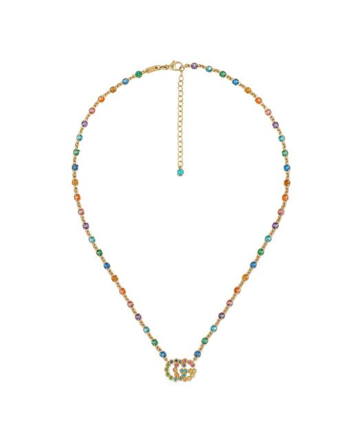 Gg running store necklace with topaz