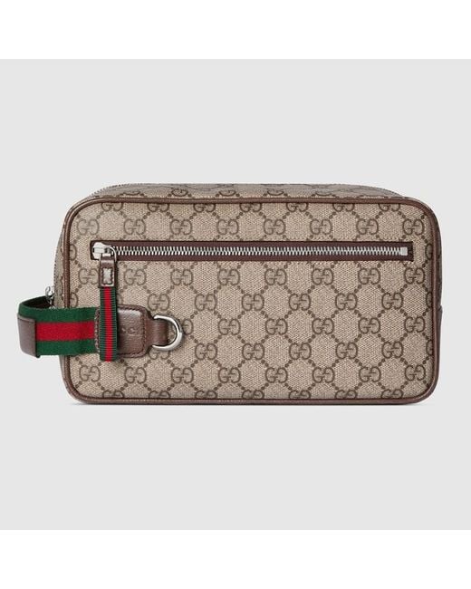 Gucci Metallic Medium Gg Toiletry Case