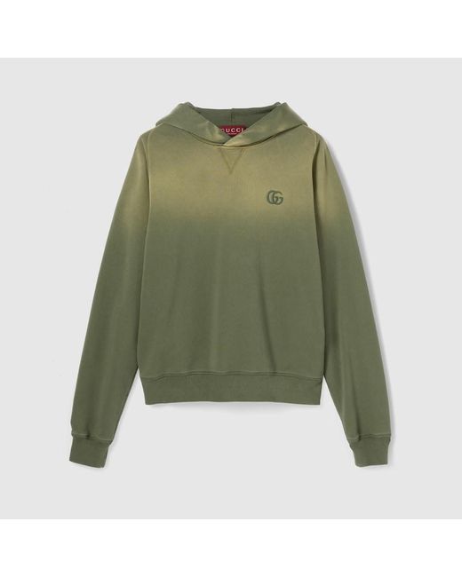 Gucci Green Cotton Jersey Sweatshirt, Ready-To-Wear for men