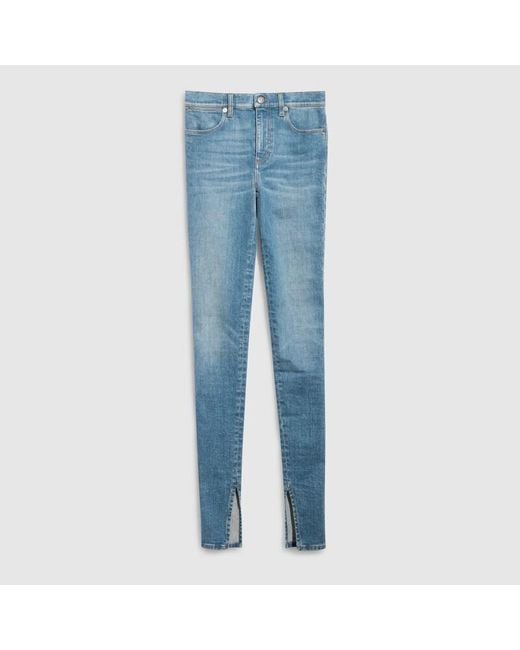 Gucci Blue Cotton Stretch Denim Pants, Size 23, Ready-To-Wear
