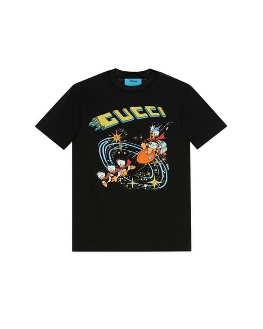 T-shirt donald duck disney x Gucci en coloris Black