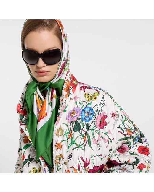 Gucci Green Silk Scarf