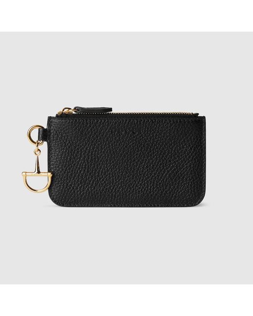 Gucci Black Half Horsebit Card Case