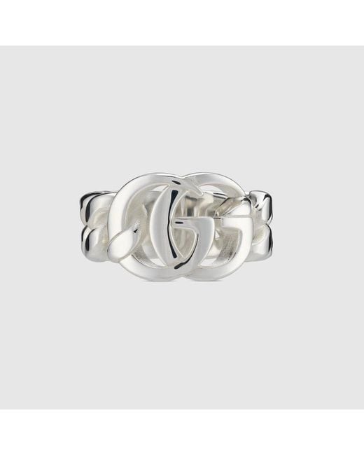 Gucci Metallic Gg Marmont Ring