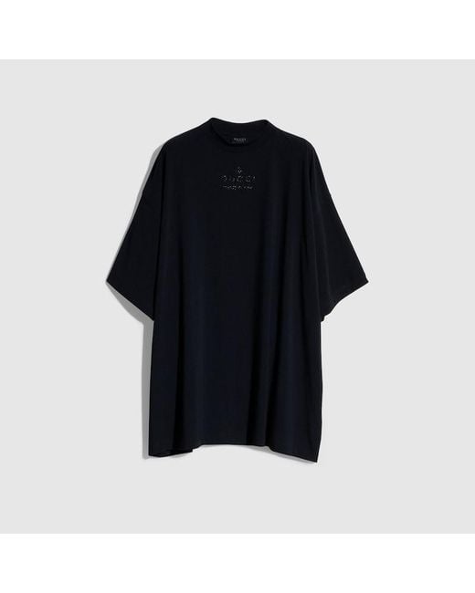 Gucci Black Modal Jersey T-Shirt With Print, Size Xl, Ready-To-Wear for men